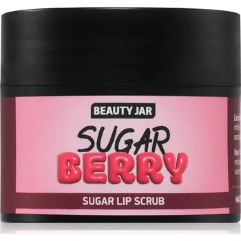 Přípravek na čištění pleti a oči Beauty Jar Berry Sugar peeling na rty s kakaovým máslem a vitamínem E 15 ml