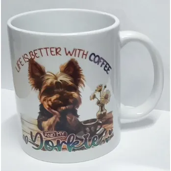 Hrnek-Cofee & Yorkšír - bílý