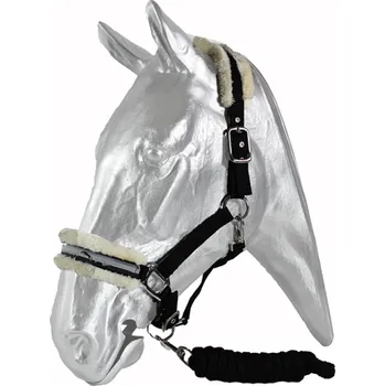 Set ohlávkový Kentaur s beránkem, černý - Pony