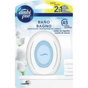 Osvěžovač vzduchu AMBI PUR COTTON FRESH 7,5ML ÚČINNÝ OSVĚŽOVAČ VZDUCHU DO KOUPELNY BAVLNA