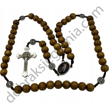Růženec Benediktinský růženec z olivového dřeva Medžugorje - velký