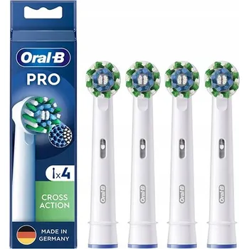 Elektrický zubní kartáček Originální náhradní hlavice Oral-B Cross Action EB50-4, 4 kusy