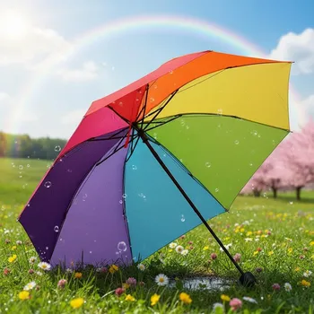 Deštník Duhový deštník skládací