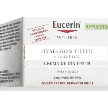 Pleťový krém Eucerin Hyaluron-Filler + 3x Effect Day Care SPF15 denní pleťový krém proti vráskám Náplň 50 ml pro ženy