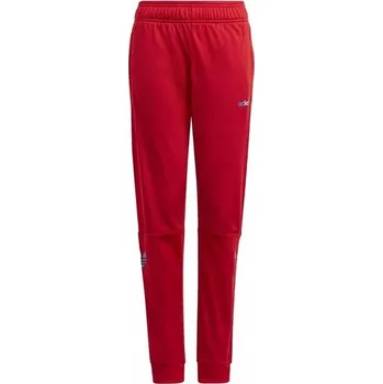 Chlapecké kalhoty Dětské kalhoty adidas GN7445 TRACKPANT Červené, velikost 158
