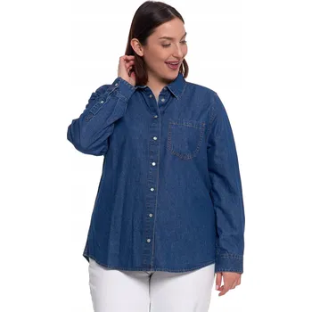 Dámská košile Dámská košile Moraj s dlouhým rukávem, bavlněná, tmavě modrá, velikost S