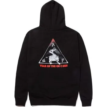 Pánská mikina MIKINA HUF YEAR OF THE OX P/O HOODIE - černá - M + při osobním odběru 1 415 Kč