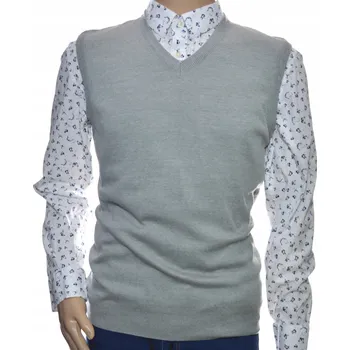 Pánský svetr Selantino pánská vesta elegantní svetr přes hlavu s výstřihem do V, velikost M