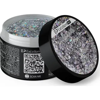 Lak na nehty Stavební Thixotropní gel s holografickým efektem - 15g