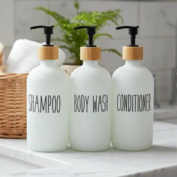 Dávkovač mýdla Dávkovače do koupelny na šampon, kondicionér a sprchový gel