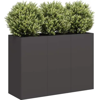 Truhlík OMAXI Truhlík černý 120x40x80 cm ocel válcovaná za studena 676009