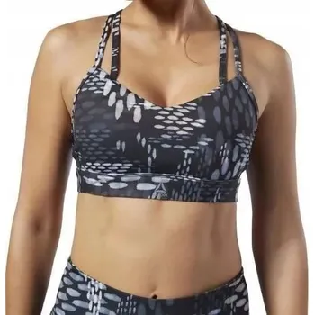 Podprsenka Y9130 Reebok Sportovní podprsenka Follow Printed Strappy Padded Bra XS
