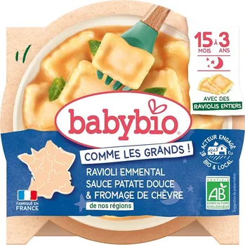 Dětská výživa Příkrm BabyBio od 15. měsíce 190 g těstoviny, zelenina