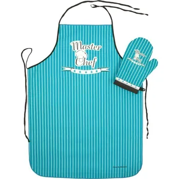 Forbyt Zástěra kuchyňská Master Chef tyrkysová