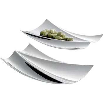 Servírovací mísa ELBPHILHARMONIE 23 cm, sada 2 ks, stříbrná, Philippi - doprava zdarma od 2999 Kč