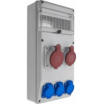 Rozvaděč Rozvaděč Pawbol R-BOX B.SLIM-10S-7BR 1x32A/5P 1x16A/5P 3x16A/250V 10mod