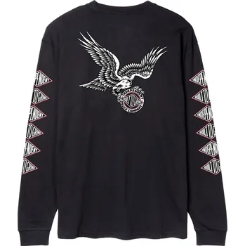Pánské oblečení independent Pánské triko btg eagle summit ls tee black