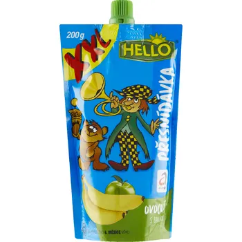 CZ distribuce Hello Ovocná přesnídávka banán XXL 200 g