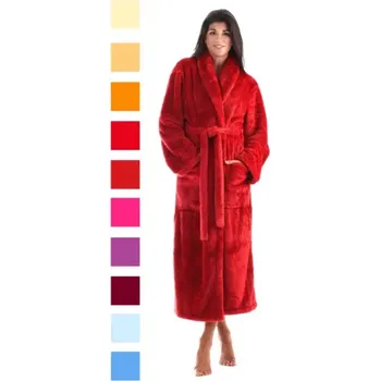 Dámský župan Dámský župan Lilly Extra 2120 šál. límec - Vestis vínová S