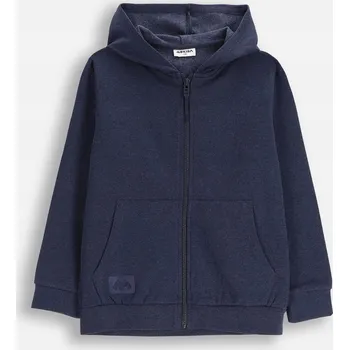 Chlapecká mikina Dětská Rozepínací Mikina Chlapecká Tmavě Modrá s kapucí Velikost 128 Mokida ZM5