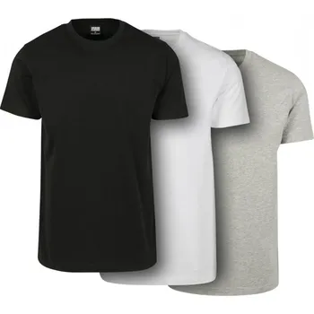 Pánské tričko Basic Tee 3-Pack - black/white/grey 3XL