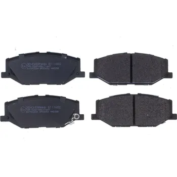 Brzdový systém Sada brzdových destiček, vždy 4 kusy v sadě DENCKERMANN B111682