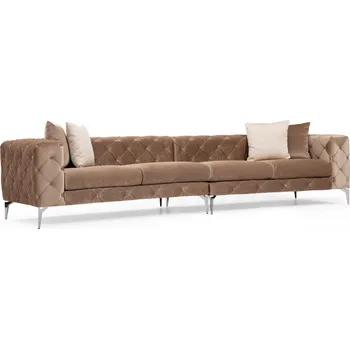 Pohovka Čtyřmístná pohovka Como 344 cm tmavě krémová