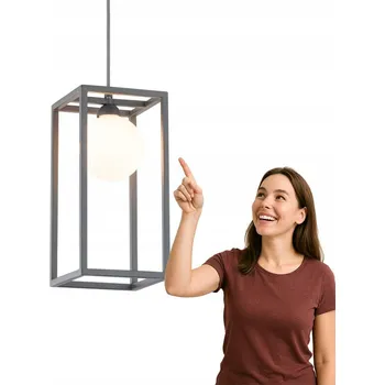 Závěsné svítidlo Italux Daisy G9 šedé, kovové, se stínidlem