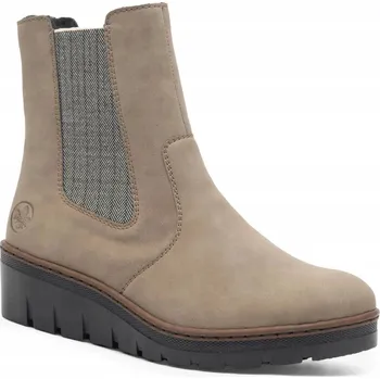 Dámská zimní obuv Dámské kotníkové boty Rieker na klínku, velikost 38