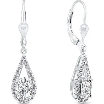 Náušnice Brilio Silver Elegantní stříbrné náušnice s čirými zirkony EA310W