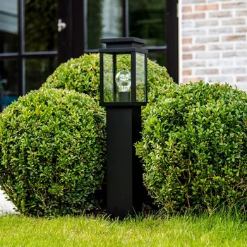 Venkovní osvětlení K.S. Verlichting Sloupkové světlo Jersey ve štíhlém provedení černá, čirá 1 x 60 W - Doprava zdarma