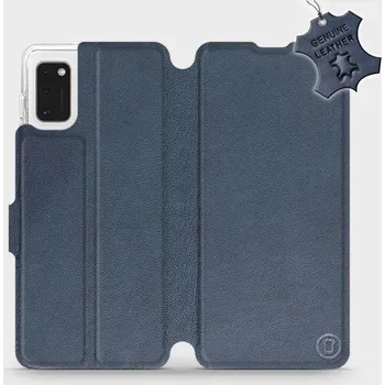 Pouzdro na mobilní telefon Mobiwear Flip kožené pouzdro pro Samsung Galaxy A41 modré