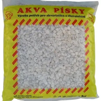 Podestýlka pro terarijní zvíře Lhota Zbyněk Písek akvarijní Akva č.2 - bílý 3 kg 4 - 6 mm