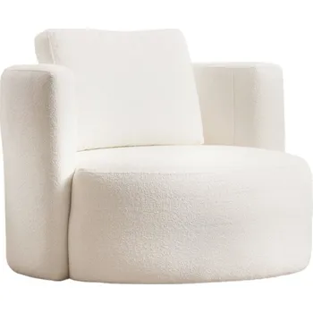 Obývací pokoj Designové křeslo Asos bouclé krémové