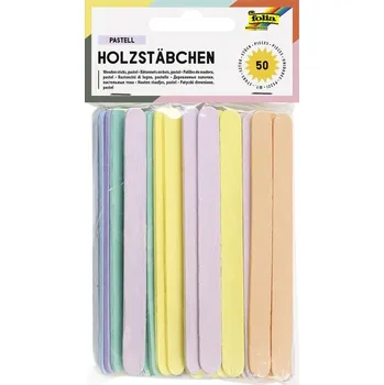 Dřívka od zmrzliny - 50 ks - pastelové