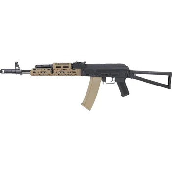 Airsoftová zbraň Airsoftová zbraň AK-74S SA-PJ13 PRIME™ Aster ETU BLDC™ - Half-Tan, Specna Arms x KPYK
