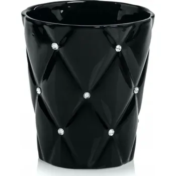 Květináč Černý keramický Květináč Polnix 13 cm x 13 x 15 cm