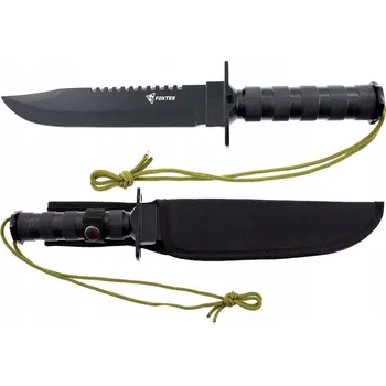 Kuchyňský nůž NŮŽ NŮŽ RAMBO FINKA VOJENSKÝ PRO PŘEŽITÍ 35CM