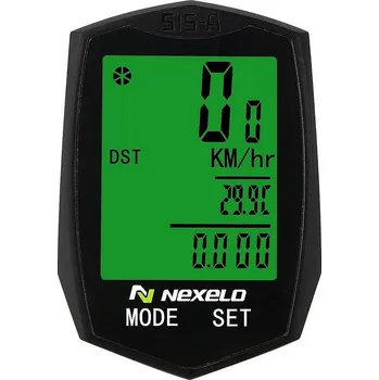 Tachometr NEXELO COMP. 20 FUNKCÍ ČERNÝ BEZDRÁTOVÝ