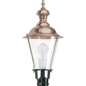 Lampička K.S. Verlichting Podstavec K4b s mědí, zelený - Ø hlavy lampy 23 cm průhledný, měděný 1 x 60 W - Doprava zdarma