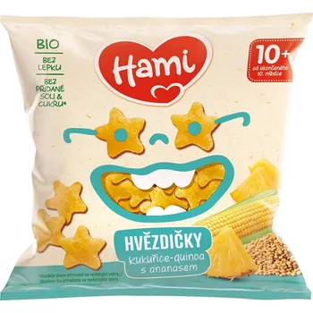 HAMI BIO Kukuřičné-quinoa křupky ananas 20g 12m+