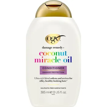 OGX Coconut Miracle Oil kondicionér pro posílení vlasů s kokosovým olejem 385 ml