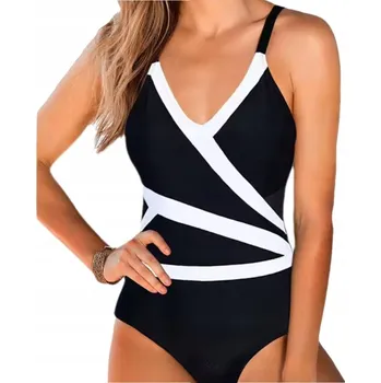 Dámské plavky SNM plavky jednodílné vícebarevné velikost M