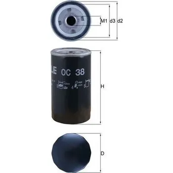 Auto-moto Olejový filtr MAHLE OC 38