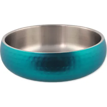 Miska pro psa Miska Dog Fantasy s dvojitou stěnou tyrkysová 22cm, 2100ml