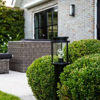 Venkovní osvětlení K.S. Verlichting Světlo cesty Sydney IP44 černá, čirá 1 x 60 W - Doprava zdarma