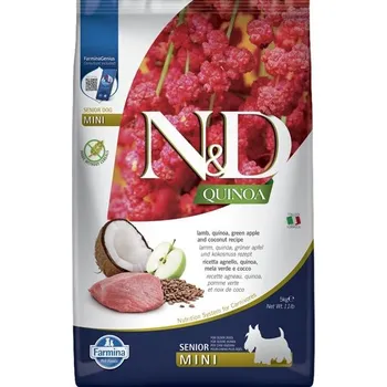 Krmivo pro psa N&D QUINOA Dog GF Senior Lamb, Green Apple and Coconut Mini 5 kg