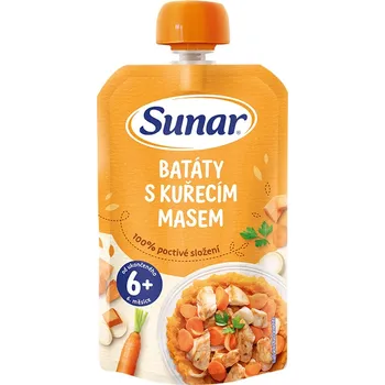 Příkrm Sunar od 6. měsíce 120 g kuře, brambory