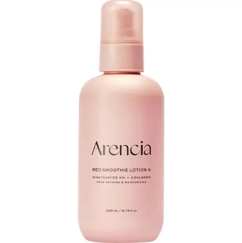 Pleťový krém Arencia – Red Smoothie Lotion 5 – Hydratační pleťové mléko s 5 % niacinamidem – 200 ml