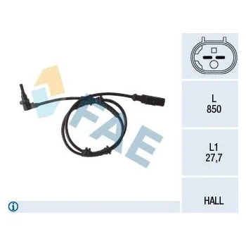 Přislušenství brzdového systému Snímač, počet otáček kol FAE 78112